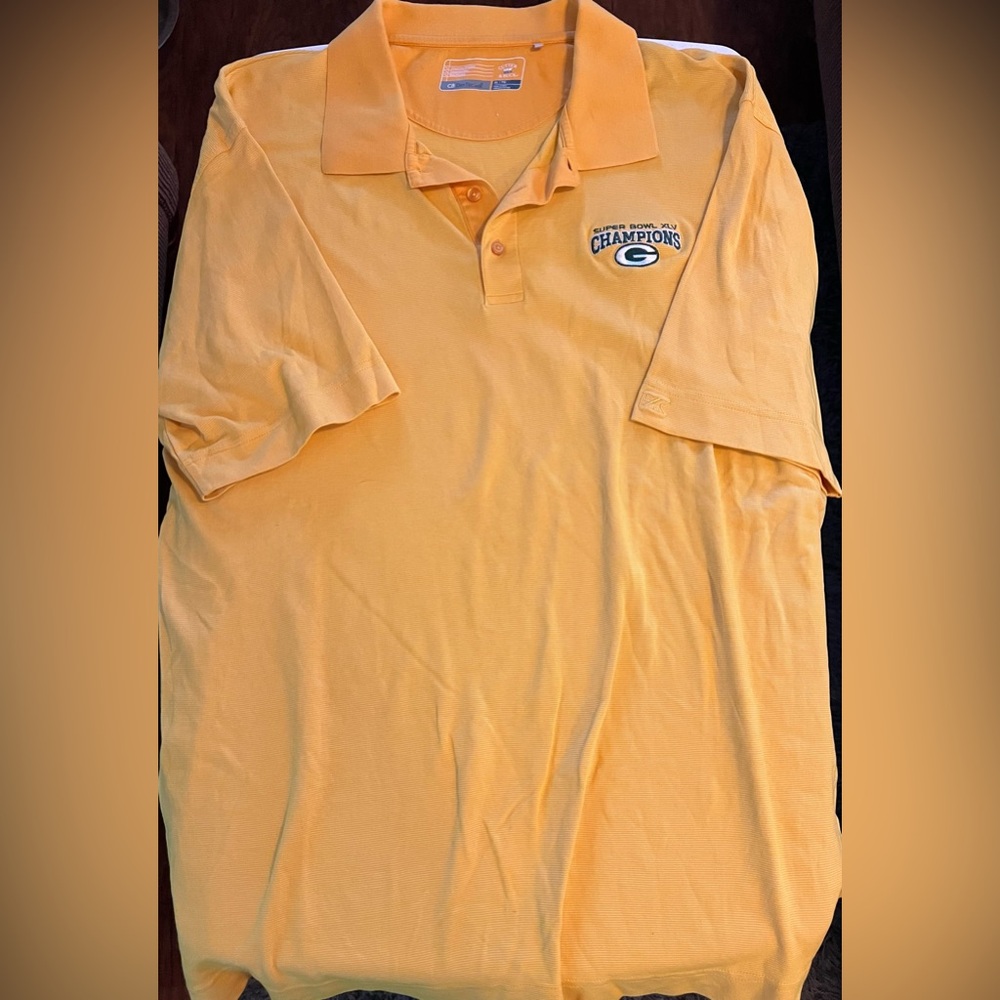 Cutter and Buck GB Packers Super Bowl Champions Polo Shirt